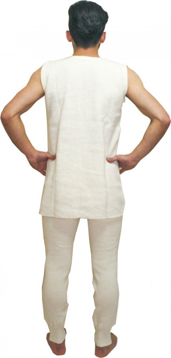 Bora Kaba Yün Kolsuz Don Takım Kalın Selanik Örgü Yün Içlik Aryün - 2