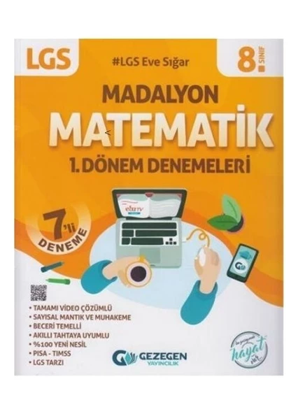 Gezegen Yayıncılıkı 8.Sınıf LGS 1. Dönem Matematik 7li Denemeleri