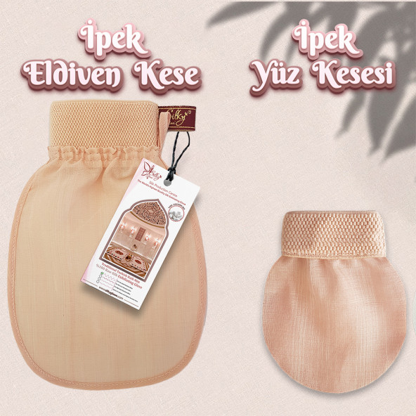 Silky Glows Hassasiyeti Düşük Ciltlere Özel İpek Vücut ve Yüz Kese Seti - 8