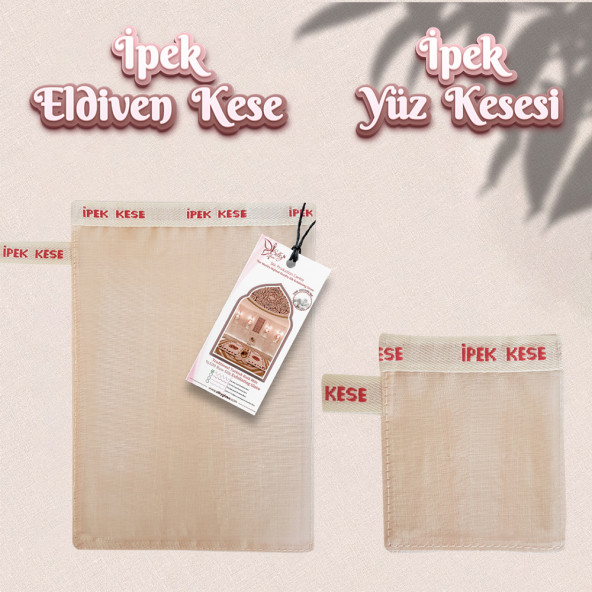 Silky Glows Hassasiyeti Düşük Ciltlere Özel İpek Vücut ve Yüz Kese Seti - 8