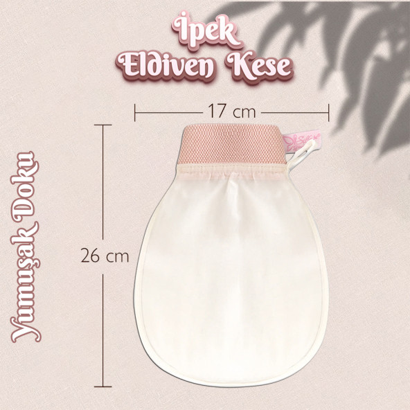 Silky Glows Koza İpeği & Floş (Floş İpeği) Çok Hassas Ciltlere Özel Vücut & Yüz Kese Seti - 4