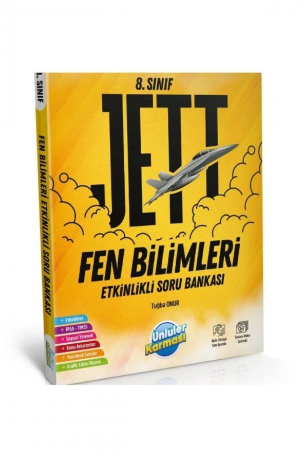 Ünlüler Karması 8. Sınıf JETT Fen Bilimleri Etkinlikli Soru Bankası