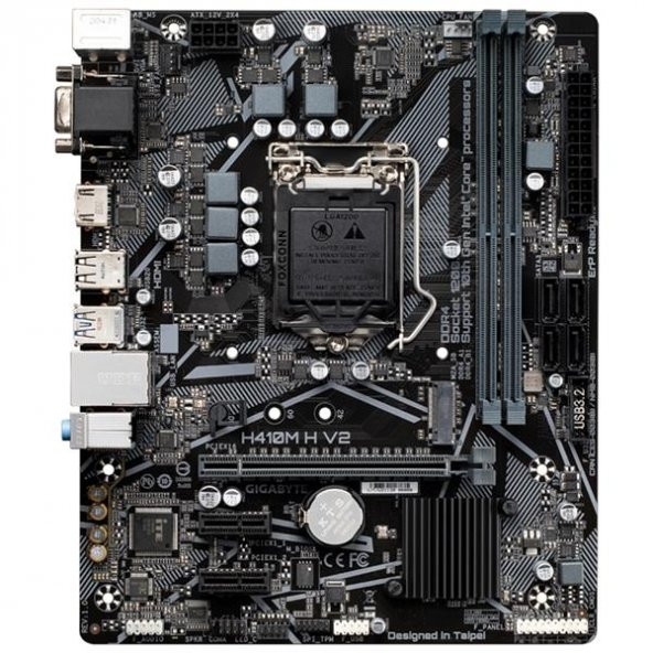 Gigabyte H410M H V2 Intel H410 2933 MHz DDR4 Soket 1200 mATX Anakart - 2