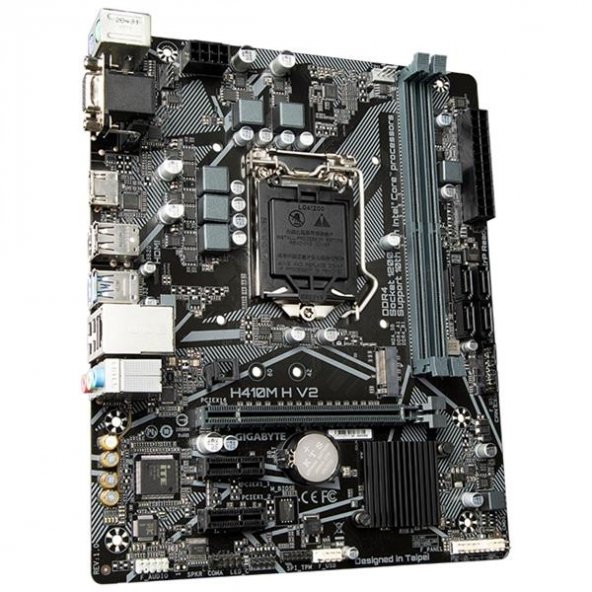 Gigabyte H410M H V2 Intel H410 2933 MHz DDR4 Soket 1200 mATX Anakart - 3