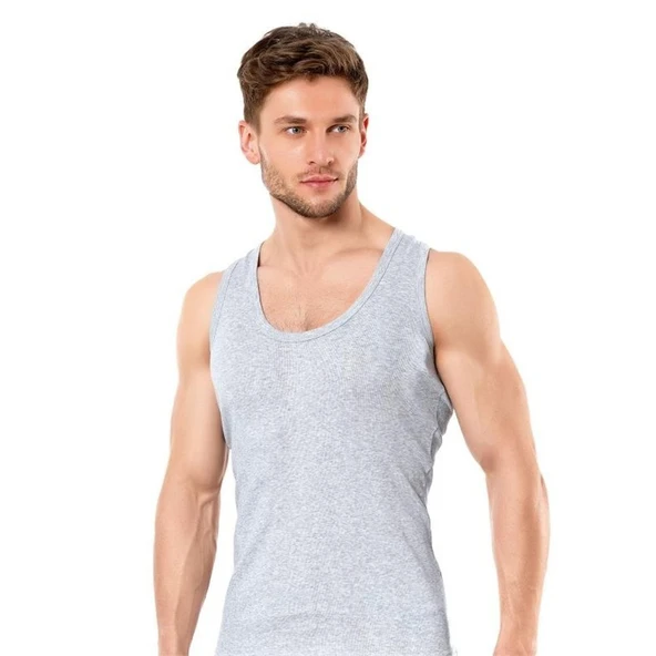 Tutku Erkek Askılı Gri Atlet 3 Adet ürün görseli