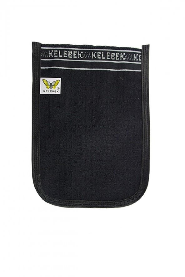 Kelebek Kese 2 Adet Osmanlı Kalın Siyah Banyo Hamam Kesesi 25X17 Cm - 2