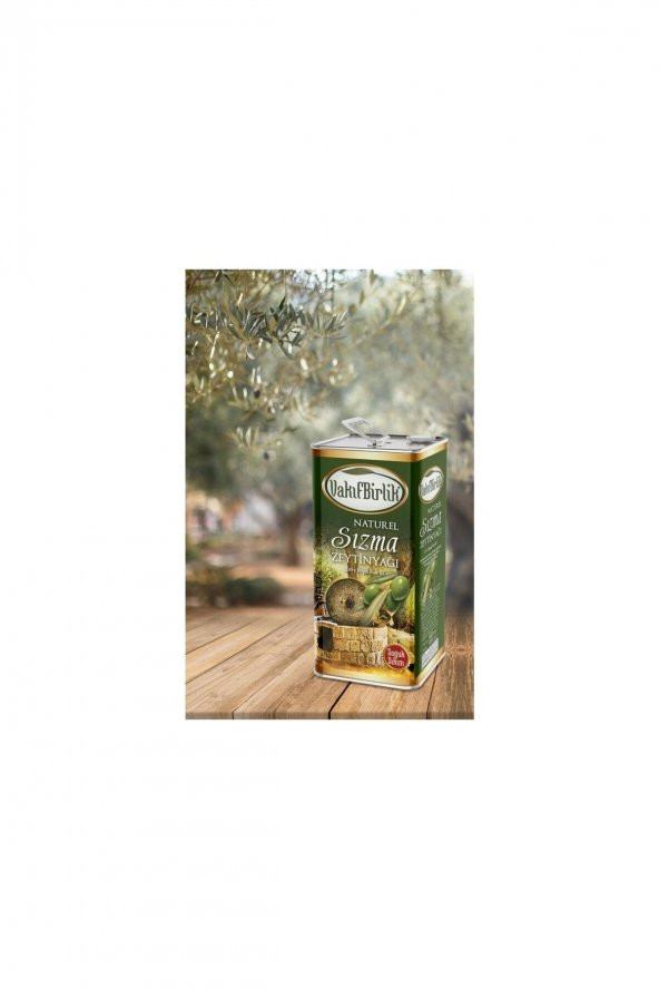 Vakıf Birlik Soğuk Sıkım Natural Sızma Zeytinyağı 5 Lt