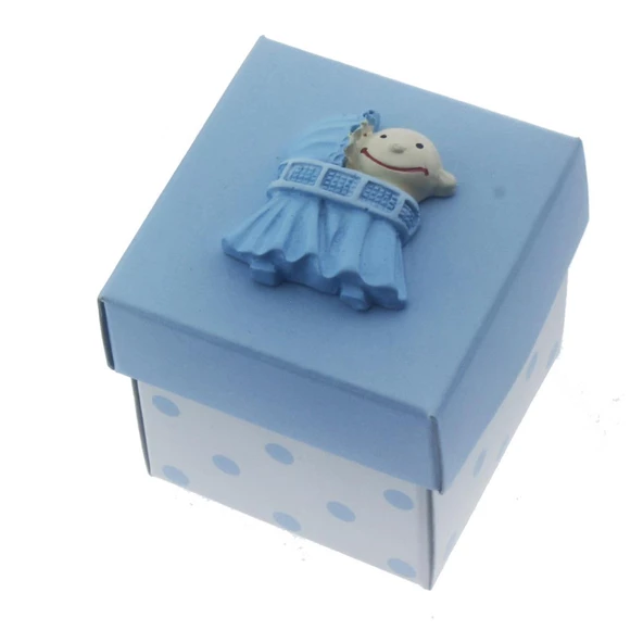 12 Adet 5x5cm Kutu Salıncakta Bebek Biblolu - 2