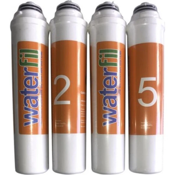 Aquames - Puricom ve Waterlife Su Arıtma Cihazları Uyumlu Tak Çevir 4'lü Filtre Seti