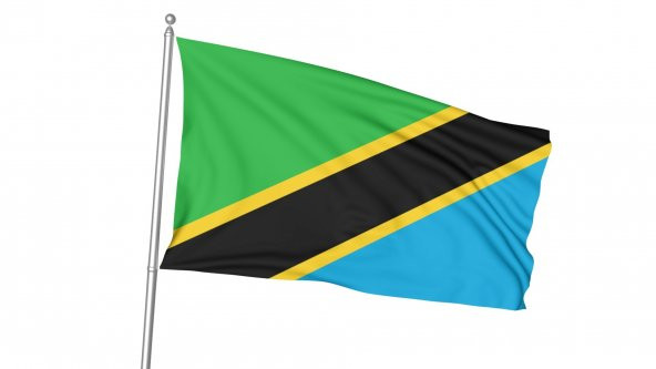 Tanzanya Devlet Bayrağı (50x75 cm)