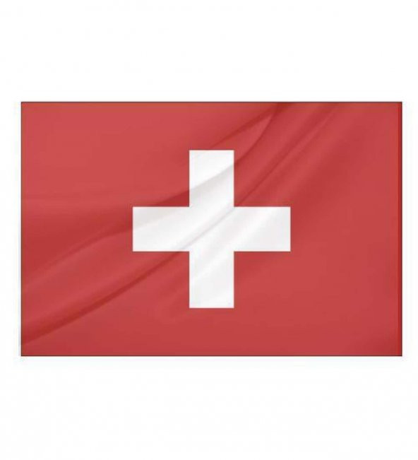 İsviçre Devleti Gönder Bayrağı 70x105 cm