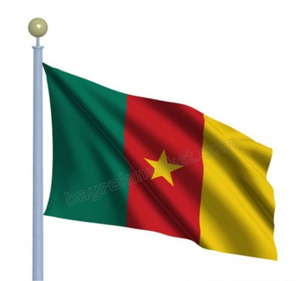 Kamerun Devlet Gönder Bayrağı (70x105 cm)