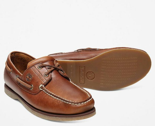 Timberland Klasik Erkek Tekne Ayakkabısı - Kahverengi - 2