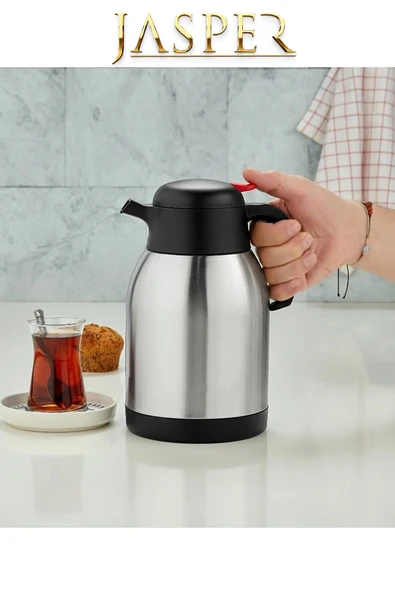 Jasper JPR-1200A 2 Litre Çift Kat Piknik Kamp Outdoor Çelik Çay Termosu - 3
