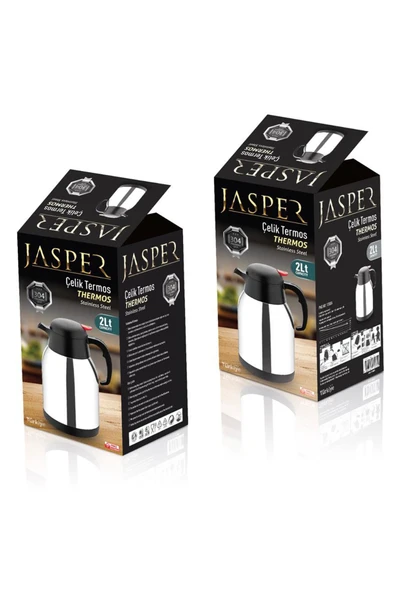 Jasper JPR-1200A 2 Litre Çift Kat Piknik Kamp Outdoor Çelik Çay Termosu - 2