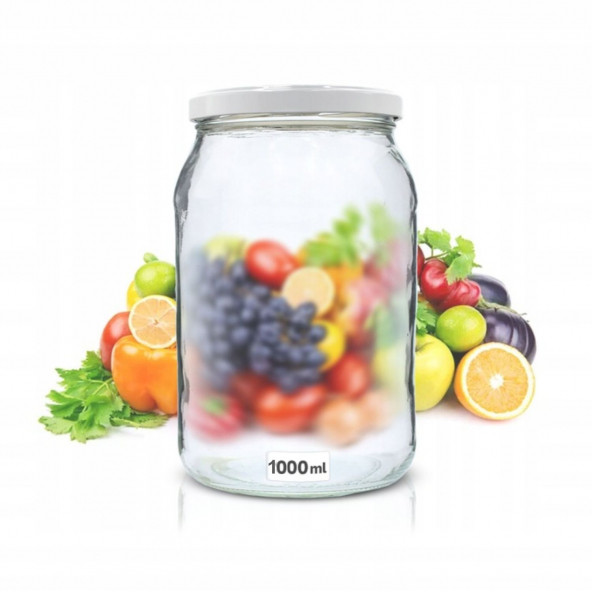 1 Adet Sızdırmaz Kapaklı Cam Şişecam Paşabahçe Salça Salamura Konserve Erzak Yağ Kavanoz Kavanozu