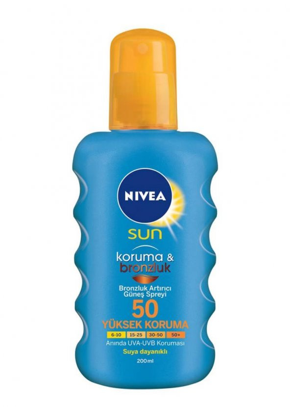 Nivea Sun Koruma Bronzluk Krem F-50 200ml Sprey