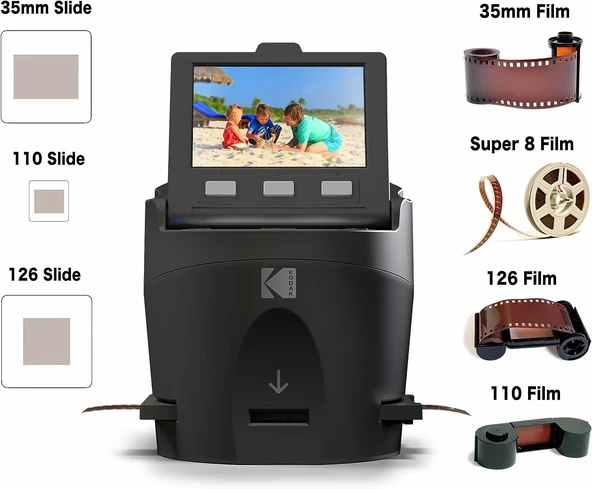 KODAK SCANZA Dijital Film ve Slayt Tarayıcı - 35 mm'yi dönüştürür - 2