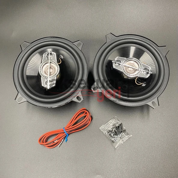 16cm Hoparlör Kapı kolonu 2 Adet Oto Hoparlör Kapaklı 600w Tweterli - 2