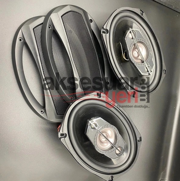 Oval Kayık 85 Lik Hoparlör Kolon  2 Adet 800w Tweterli - 3