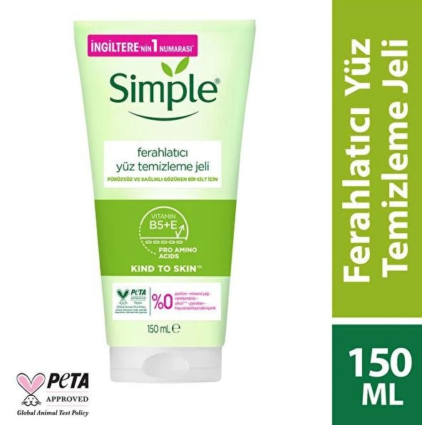 Simple Kind To Skin Ferahlatıcı Yüz Temizleme Jeli 150 Ml - 1