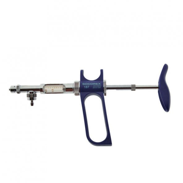 Socorex-187 Otomatik Hortumlu Enjektör 1 cc-Tüp Beslemeli Şırınga
