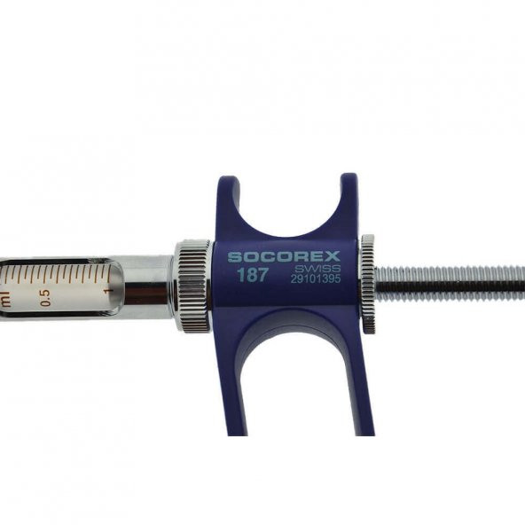 Socorex-187 Otomatik Hortumlu Enjektör 1 cc-Tüp Beslemeli Şırınga - 3