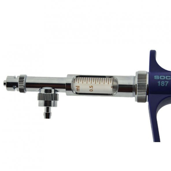 Socorex-187 Otomatik Hortumlu Enjektör 1 cc-Tüp Beslemeli Şırınga - 5
