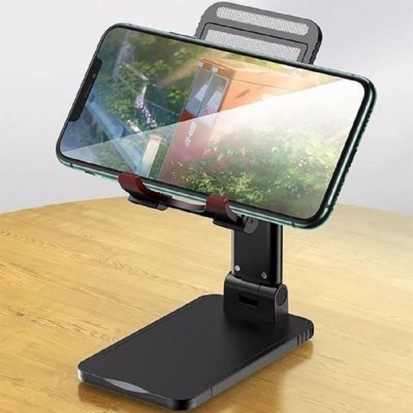 Masa Üstü Telefon Standı Tablet Tutucu Ayarlanabilir Stand Siyah
