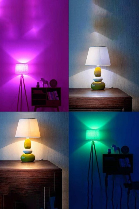 Uzaktan Kumandalı Renk Değiştirebilen Rgb Led Ampul 10 W E27 - 2