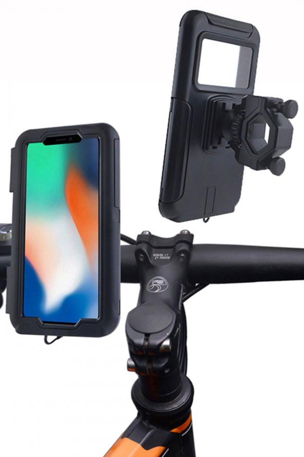 Universal Su Geçirmez Dokunmatik Hassasiyeti Yüksek Bisiklet Motorsiklet Telefon Tutucu