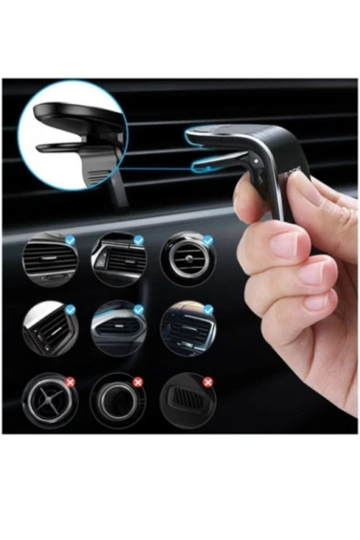 Mastertech Mıknatıslı Siyah Araç Içi Telefon Tutucu - 4