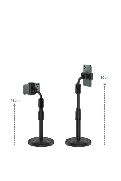 Horasan Ticaret Portatıf 360 ° Masaüstü Ayarlanabilir Telefon Standı Tutucu - 2