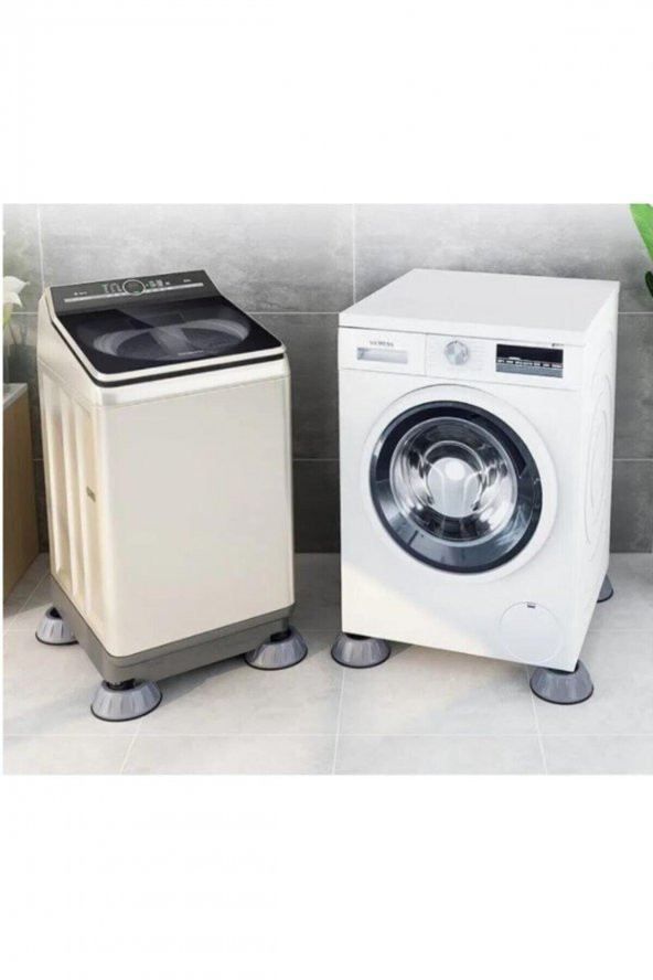Çamaşır Makinesi Titreşim Engelleyici Stoper Gri 4 Lü Set - 3