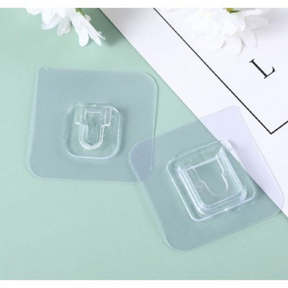 Geçmeli Klips Eşya Sabitleme Askısı 2 SET - 2