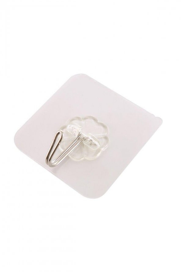 Kendinden Yapışkanlı Şeffaf Askı 5 Li Set Banyo Mutfak Askısı - 3