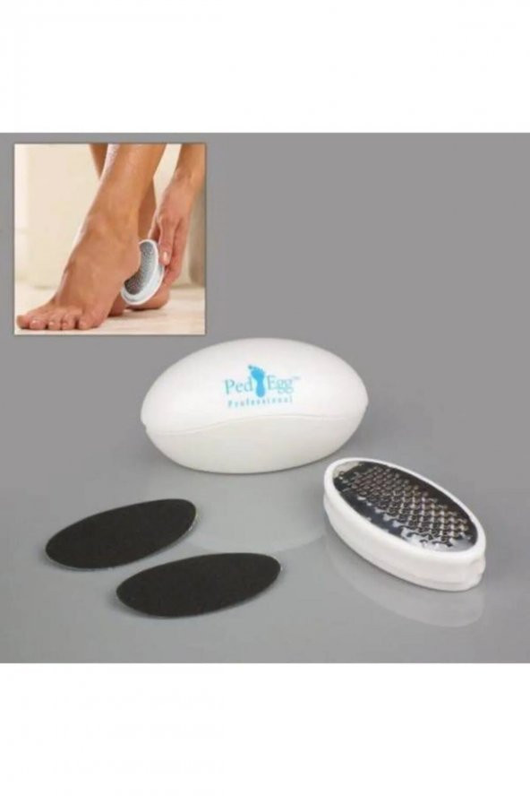 Ped Egg Ayak Tabanı Bakım Törpüsü Topuk Nasır Temizleme Rendesi - 2