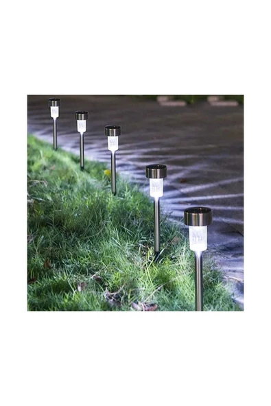 Horasan Ticaret Güneş Enerjili Aydınlatma Solar Saplama Bahçe Lamba 28 Cm (1 Adet) - 2