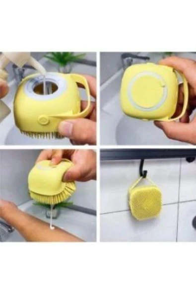 CMT Çok Amaçlı Silikon Lif Hazneli Kese Banyo Duş Silikon Temizleme - 4