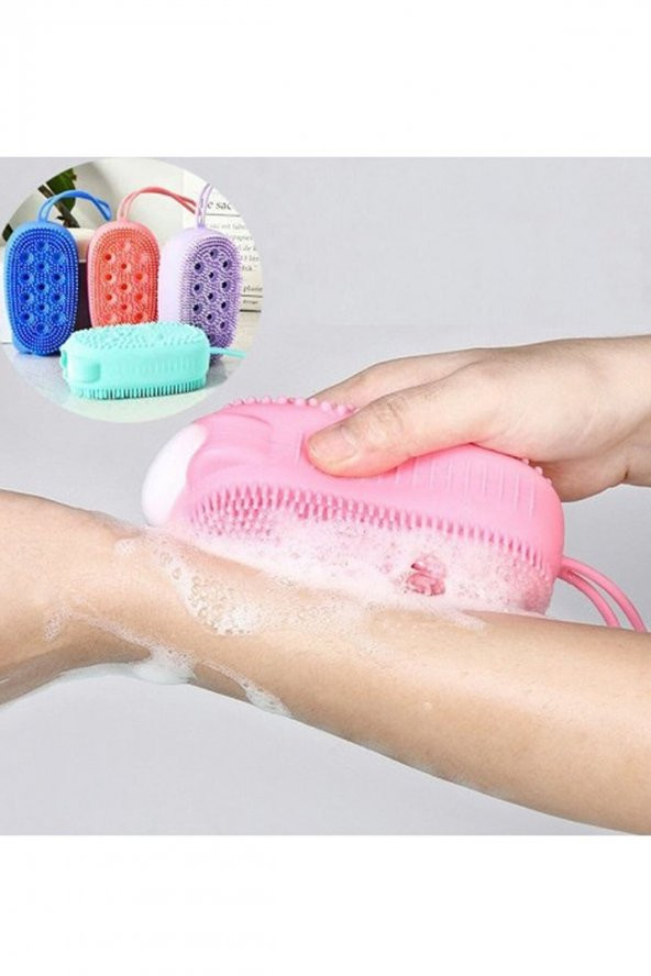 Silikon Süngerli Banyo Kesesi Bath Glove - 3