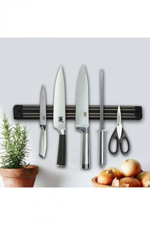 Mıknatıslı Bıçak Tutucu Duvara Monte Bıçak Askısı 33 cm - 3