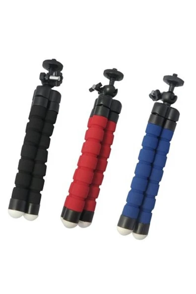 Horasan Ticaret Tripod Telefon Tutucu Profesyonel Fotoğraf Ve Video Çekimi Kamera Tripot 180°döner Youtuber Tripodu - 5