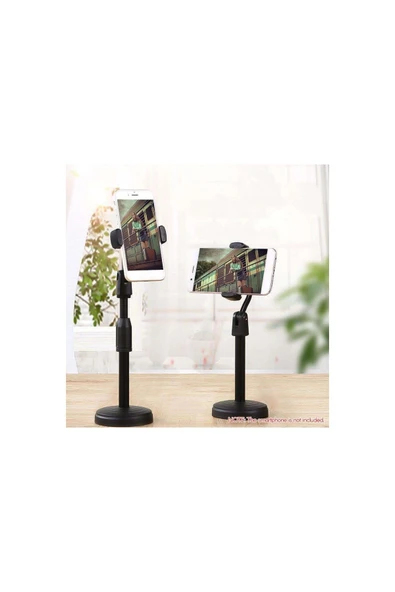 Horasan Ticaret Masaüstü Tablet Ve Telefon Tutucu Stand Siyah - 2