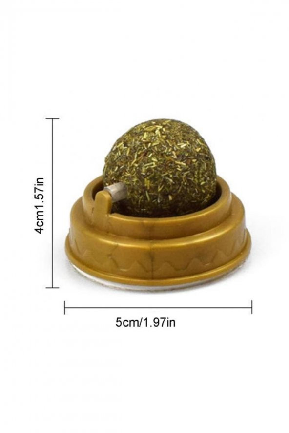 Doğal Catnipli Yenilebilir Kedi Nanesi Otu Oyun Topu Oyuncağı Cat Mint Top Oyuncak - 2