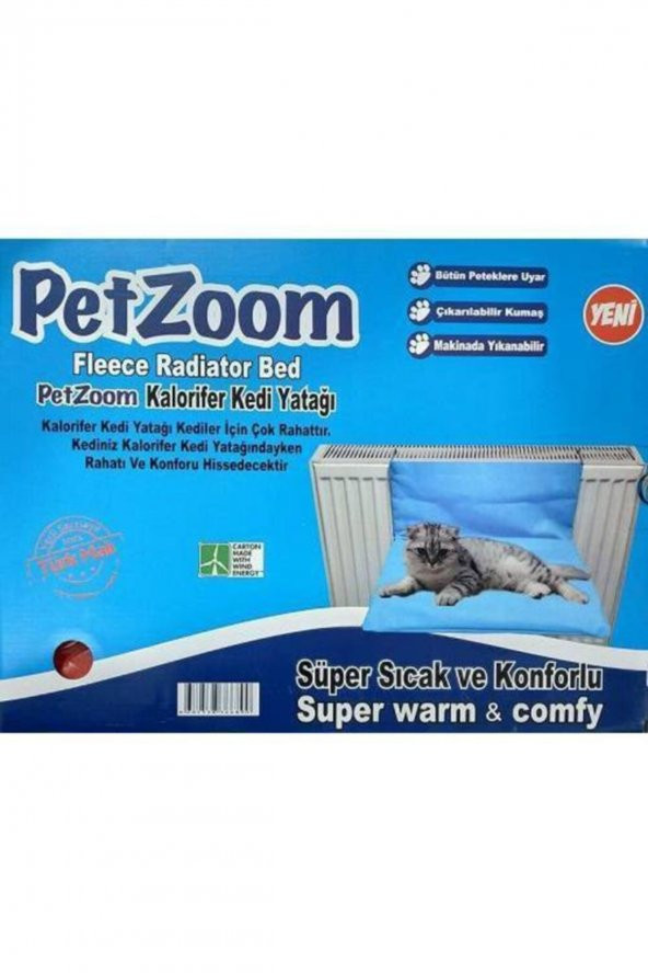 Petzoom Kalorifer Kedi Yatağı Sıcak Güvenli Süper Tasarım