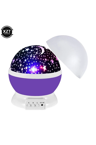 ENASHOP Star Master Renkli Yıldızlı Gökyüzü Projeksiyon Gece Lambası - Mavi - Resim 3