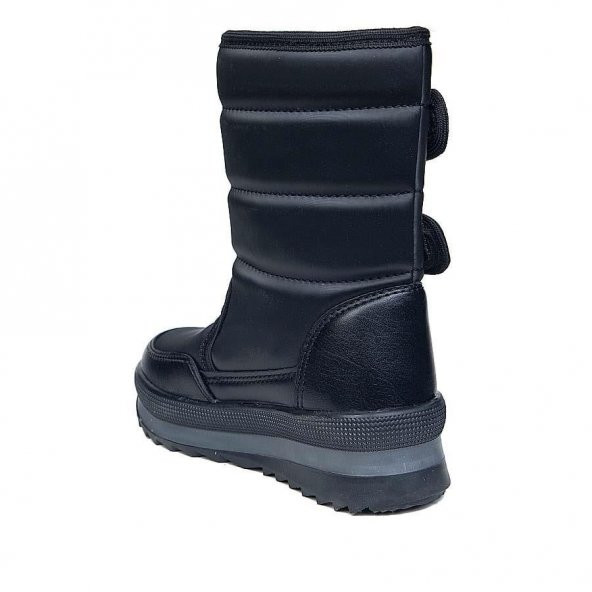 Albishoes Kız Çocuk Suya Dayanıklı Sıcak Tutan Astar Cırt Cırtlı Kaymaz Taban Kışlık Çocuk Kar Botu - 5