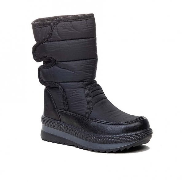 Albishoes Kız Çocuk Suya Dayanıklı Sıcak Tutan Astar Cırtlı Kaymaz Taban Kışlık Çocuk Kar Botu - 2