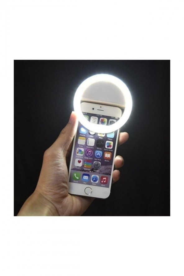 Şarjlı Led Selfie Işığı Led Ring Light Halka Telefon Işığı 36 Led 3 Kademeli