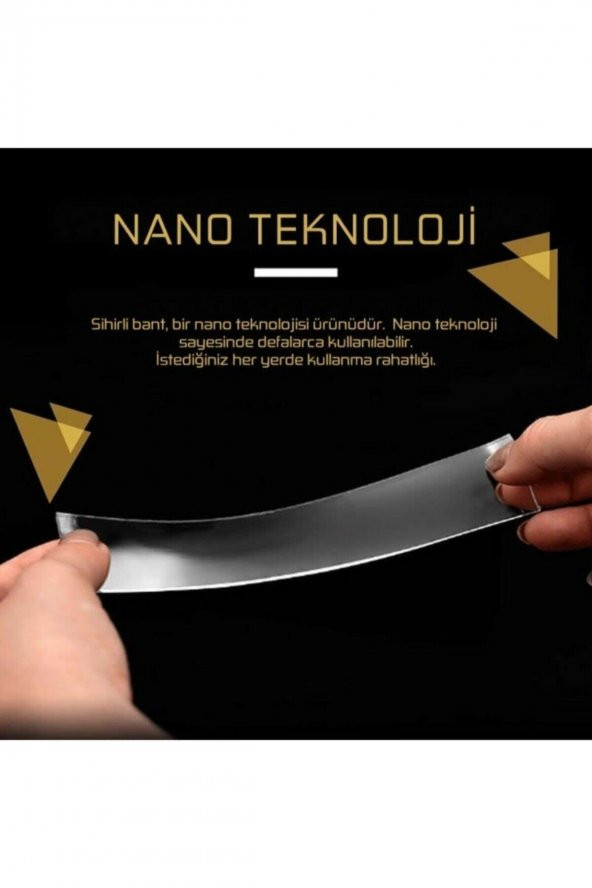 5 Metre Çift Taraflı Nano Teknolojili Süper Güçlü Bant Extra Güçlü Duvar Çerçeve Taşıyıcı - 2